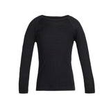Icebreaker Kids' 200 Oasis Long Sleeve Crewe Black / Age 5-6-Black / Age 7-8-Black / Age 9-10-Black / Age 11-12-Midnight Navy / Age 5-6 - 53 Degrees North 