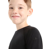 Icebreaker Kids' 200 Oasis Long Sleeve Crewe Black / Age 5-6-Black / Age 7-8-Black / Age 9-10-Black / Age 11-12-Midnight Navy / Age 5-6 - 53 Degrees North 