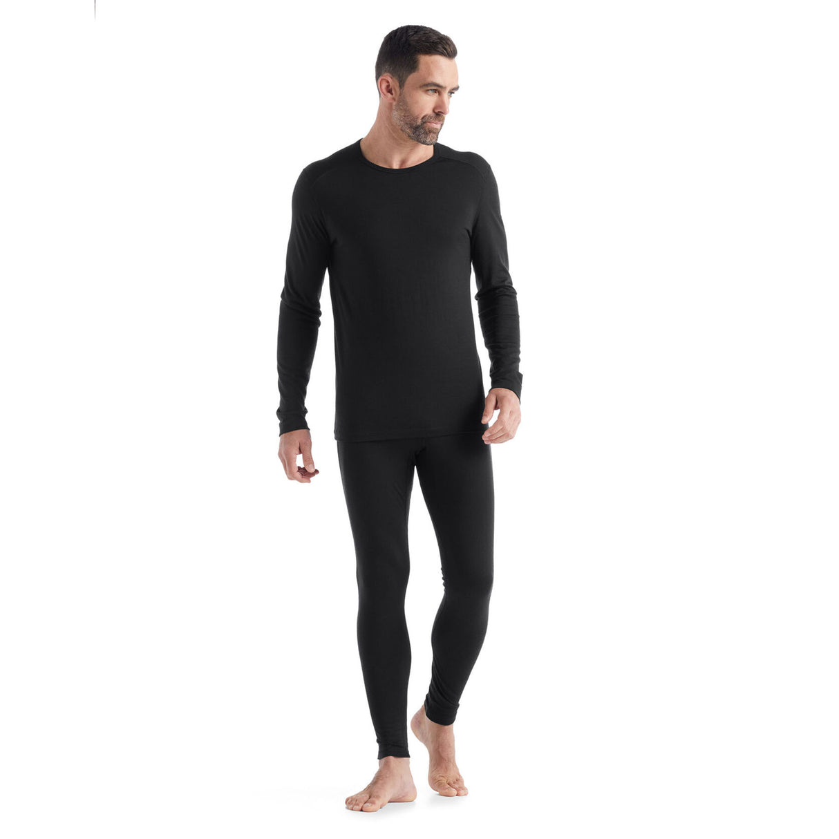 Icebreaker Men's Merino 200 Oasis Crewe Thermal Top Black / Small-Black / Medium-Black / Large-Black / X-Large-Black / XX-Large - 53 Degrees North 