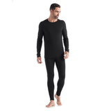 Icebreaker Men's Merino 200 Oasis Crewe Thermal Top Black / Small-Black / Medium-Black / Large-Black / X-Large-Black / XX-Large - 53 Degrees North 