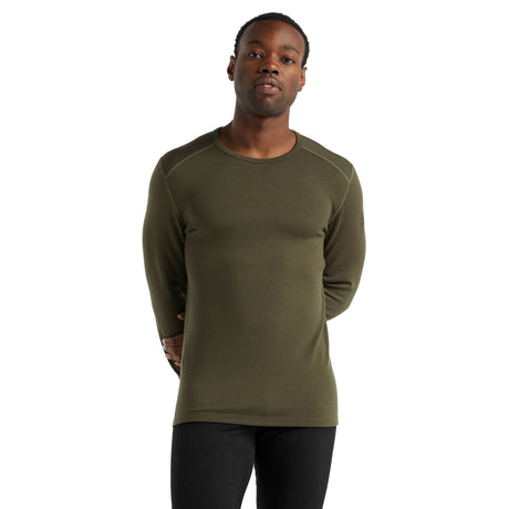 Icebreaker Men's Merino 260 Tech Long Sleeve Crewe Thermal Top Loden / Small-Loden / Medium-Loden / Large-Loden / X-Large-Loden / XX-Large - 53 Degrees North 
