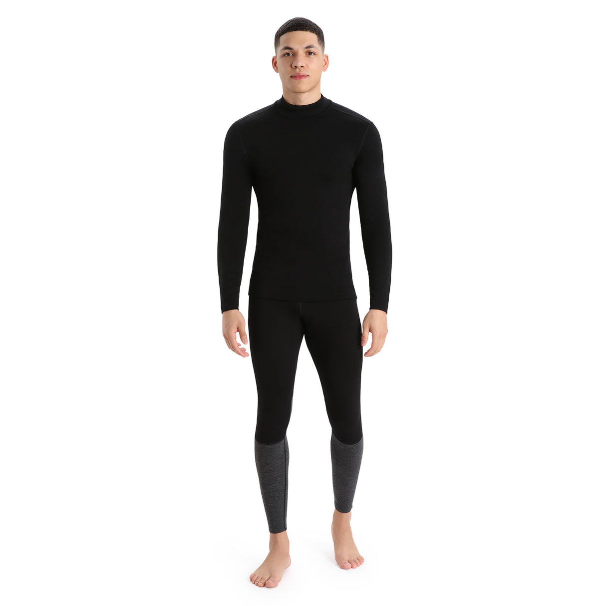 Icebreaker Men's Merino 260 Tech Long Sleeve Turtleneck Black / Small-Black / Medium-Black / Large-Black / X-Large-Black / XX-Large - 53 Degrees North 