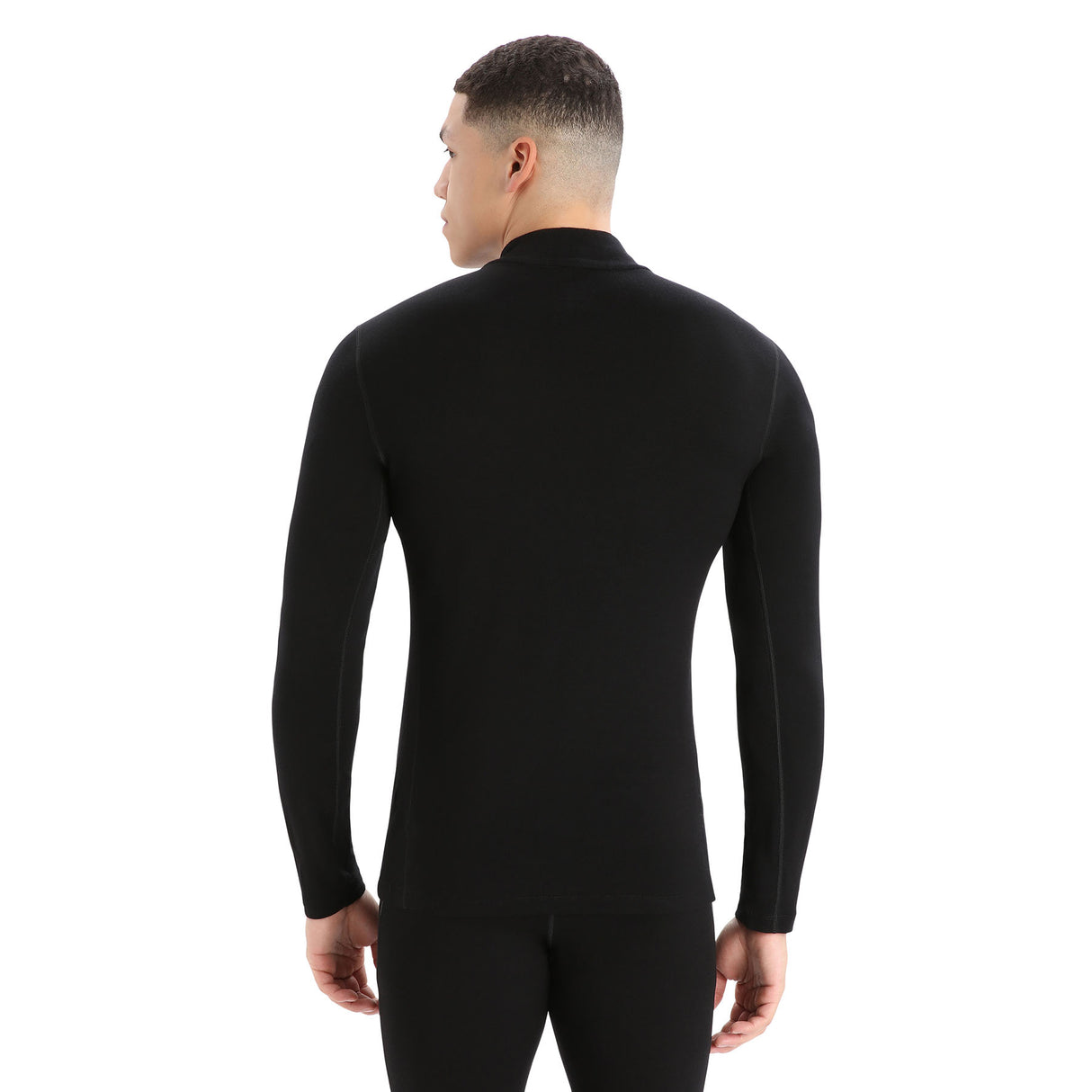 Icebreaker Men's Merino 260 Tech Long Sleeve Turtleneck Black / Small-Black / Medium-Black / Large-Black / X-Large-Black / XX-Large - 53 Degrees North 