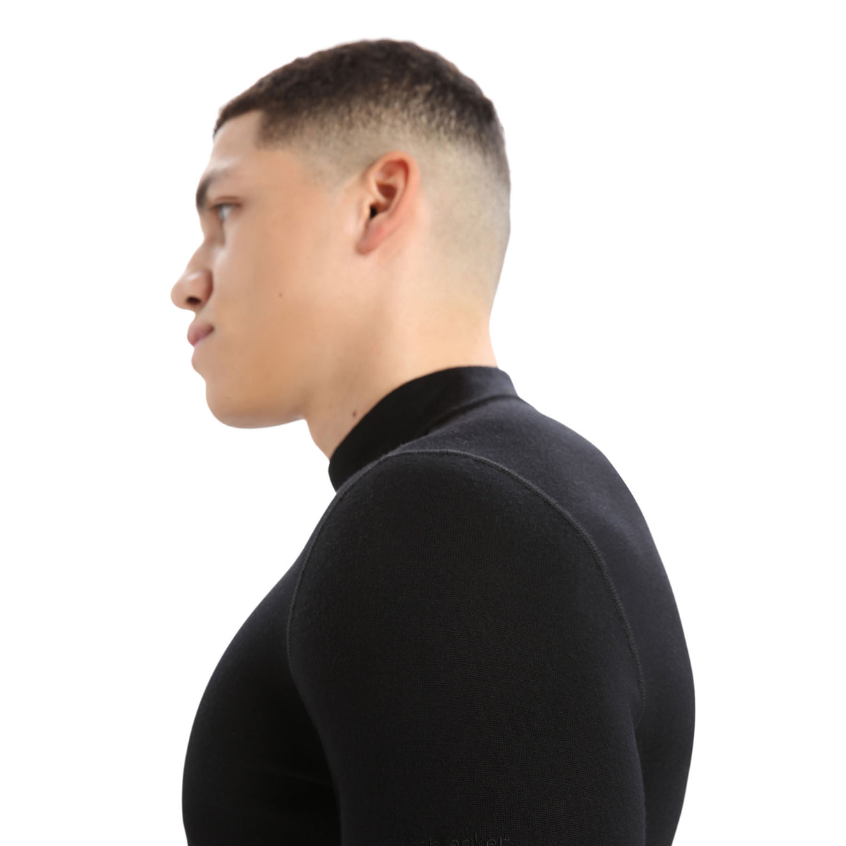 Icebreaker Men's Merino 260 Tech Long Sleeve Turtleneck Black / Small-Black / Medium-Black / Large-Black / X-Large-Black / XX-Large - 53 Degrees North 