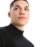 Icebreaker Men's Merino 260 Tech Long Sleeve Turtleneck Black / Small-Black / Medium-Black / Large-Black / X-Large-Black / XX-Large - 53 Degrees North 