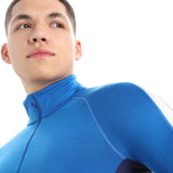 Icebreaker Men's Zoneknit 260 Long Sleeve Half Zip Base Layer Top Jet Heather / Small-Jet Heather / Medium-Jet Heather / Large-Jet Heather / X-Large-Jet Heather / XX-Large - 53 Degrees North 
