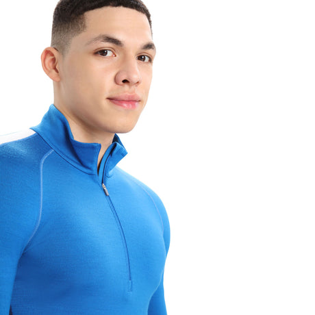 Icebreaker Men's Zoneknit 260 Long Sleeve Half Zip Base Layer Top Jet Heather / Small-Jet Heather / Medium-Jet Heather / Large-Jet Heather / X-Large-Jet Heather / XX-Large - 53 Degrees North 