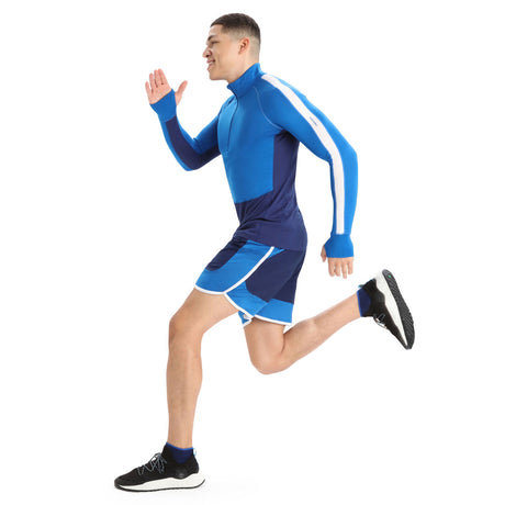 Icebreaker Men's Zoneknit 260 Long Sleeve Half Zip Base Layer Top Jet Heather / Small-Jet Heather / Medium-Jet Heather / Large-Jet Heather / X-Large-Jet Heather / XX-Large - 53 Degrees North 