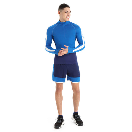 Icebreaker Men's Zoneknit 260 Long Sleeve Half Zip Base Layer Top Jet Heather / Small-Jet Heather / Medium-Jet Heather / Large-Jet Heather / X-Large-Jet Heather / XX-Large - 53 Degrees North 