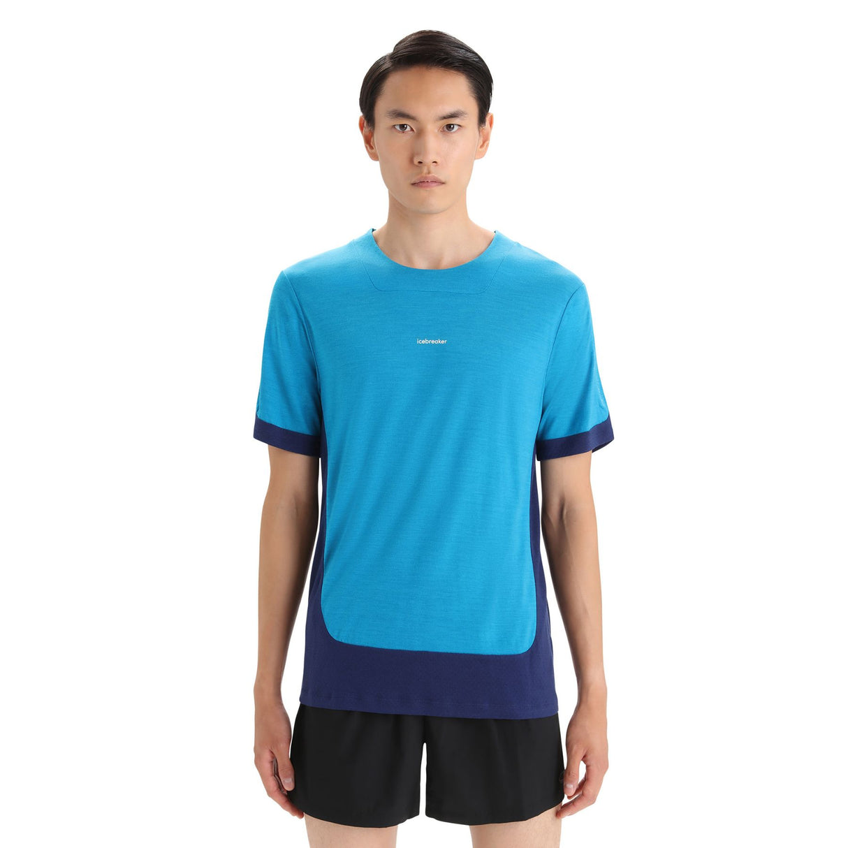 Icebreaker Men's Zoneknit Short Sleeve T-Shirt Metro Heather / Small-Metro Heather / Medium-Metro Heather / Large-Metro Heather / X-Large-Geo Blue/Royal Blue/CB / Small - 53 Degrees North 