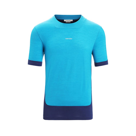 Icebreaker Men's Zoneknit Short Sleeve T-Shirt Metro Heather / Small-Metro Heather / Medium-Metro Heather / Large-Metro Heather / X-Large-Geo Blue/Royal Blue/CB / Small - 53 Degrees North 