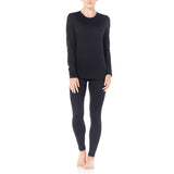 Icebreaker Women's Merino 200 Oasis Leggings Black / X-Small-Black / Small-Black / Medium-Black / Large-Black / X-Large - 53 Degrees North 