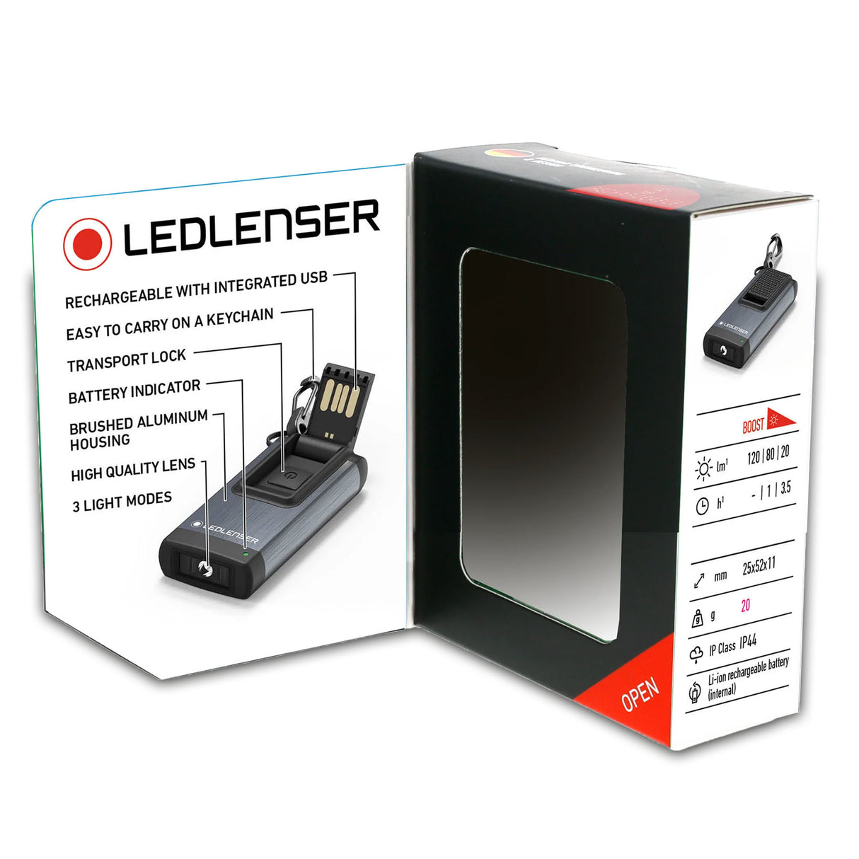Ledlenser K4R Keyring Torch Grey-Rose Gold - 53 Degrees North 