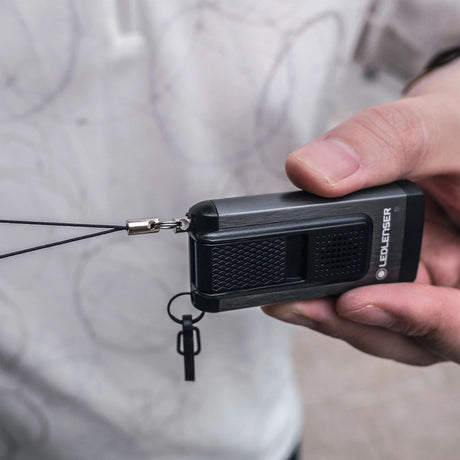 Ledlenser K6R Safety Keychain Light with Alarm Rose Gold-Grey - 53 Degrees North 