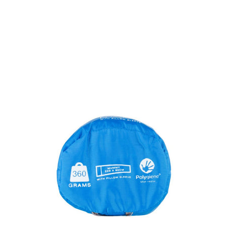 Lifeventure Cotton Sleeping Bag Liner Blue / Mummy-Blue / Rectangular - 53 Degrees North 