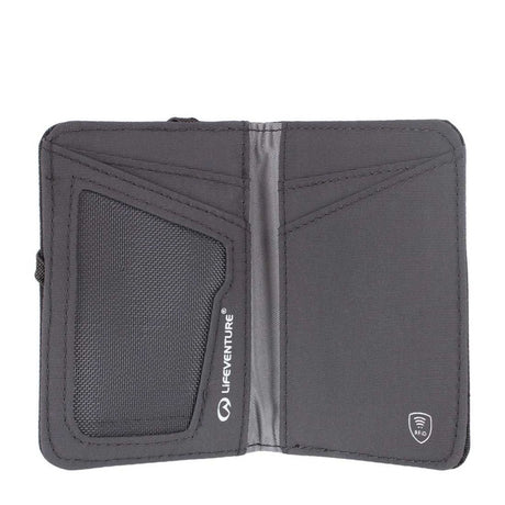 Lifeventure RFID Recycled Card Wallet Grey - 53 Degrees North 