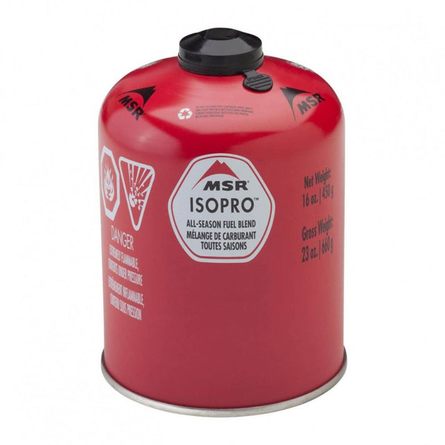 MSR IsoPro Fuel Canister - 450 g Red - 53 Degrees North
