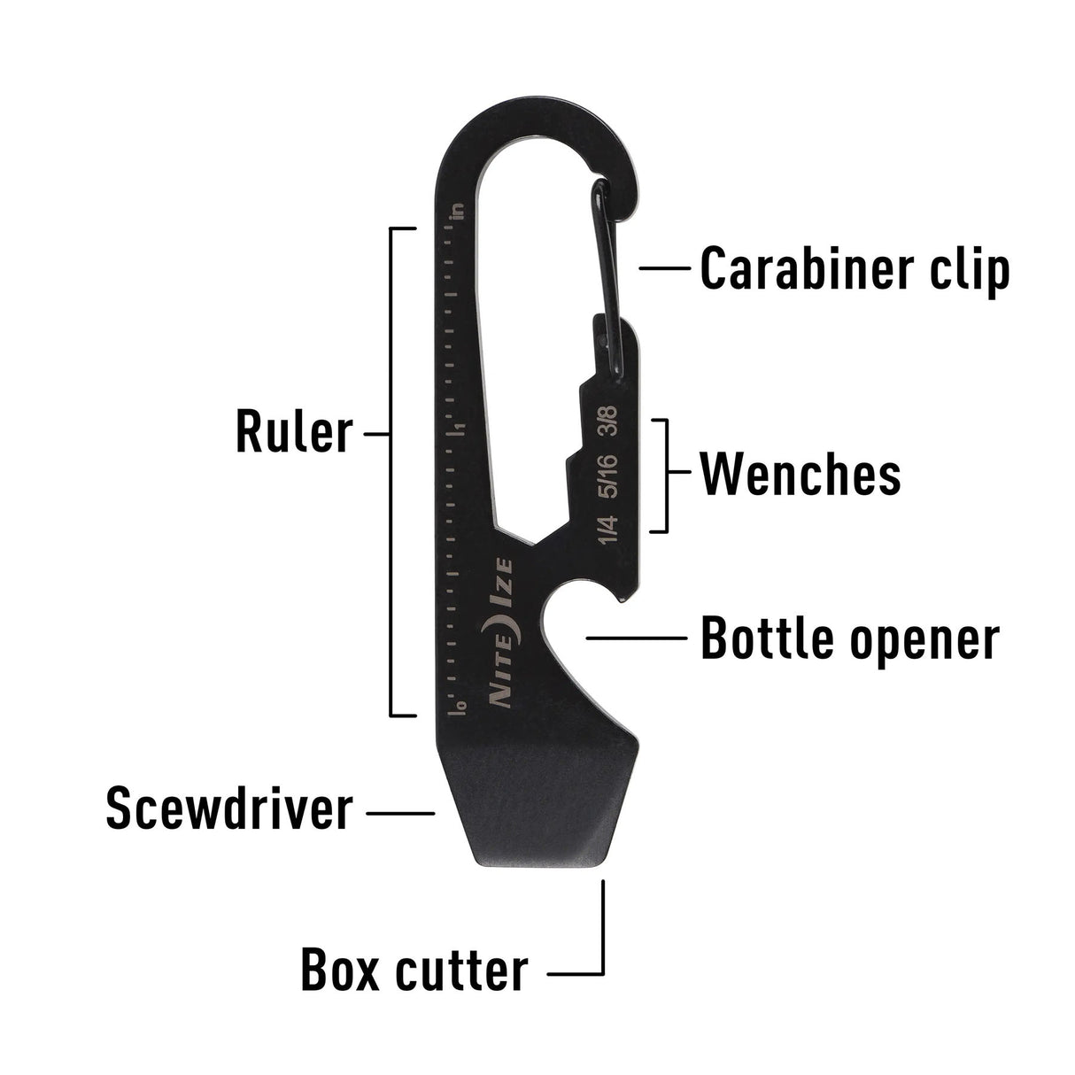 Nite Ize Doohickey Key Tool Stainless Steel - 53 Degrees North 