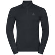 ODLO Men's Active Warm Eco Half Zip Turtleneck Baselayer Top Black / Small-Black / Medium-Black / Large-Black / X-Large-Black / XX-Large - 53 Degrees North 