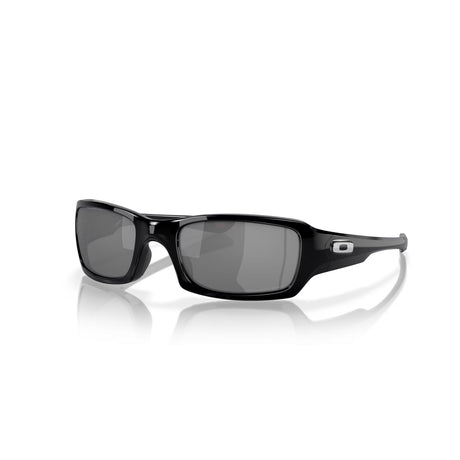 Oakley Fives Squared Black Iridium Polarized Sunglasses Polished Black - 53 Degrees North 