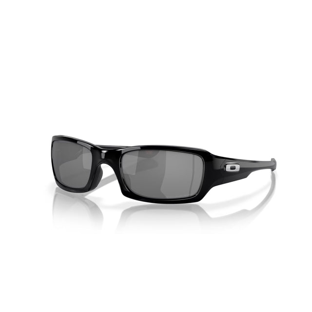 Oakley Fives Squared Black Iridium Polarized Sunglasses Polished Black - 53 Degrees North 