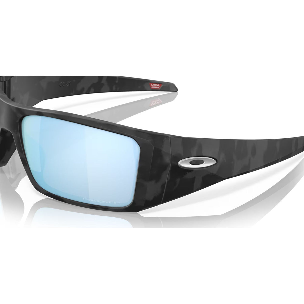 Oakley Heliostat Prizm Deep Water Polarized Sunglasses Matte Black Camo - 53 Degrees North