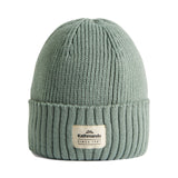 Kathmandu Unisex Badge Beanie Light Grey Marl / One Size-Black / One Size #- 53 Degrees North 