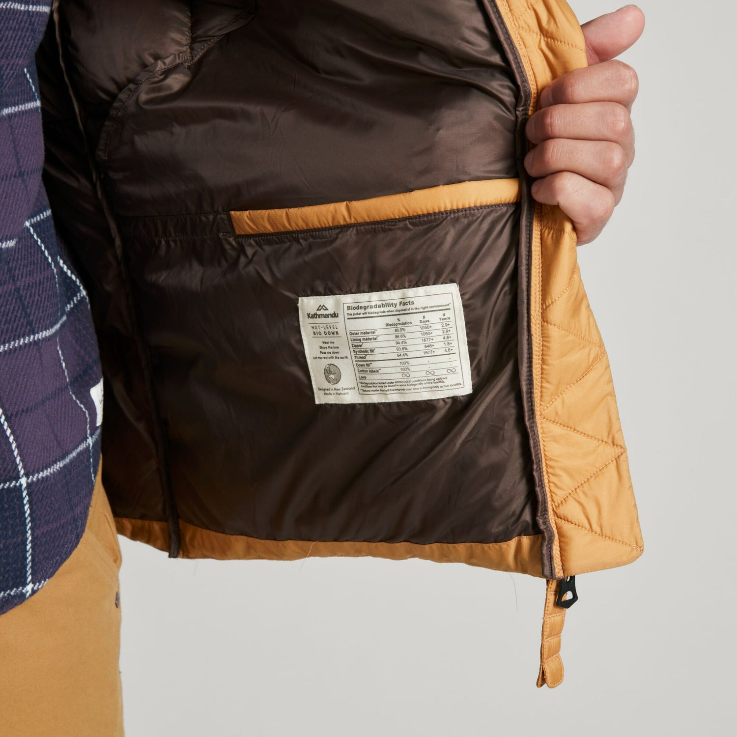 Kathmandu Men's NXT-Level Bio Down Jacket Rosin / X-Small-Rosin / Small-Rosin / Medium-Rosin / Large #- 53 Degrees North 