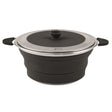 Outwell Collaps Pot with Lid Midnight Black / M-Midnight Black / L - 53 Degrees North 