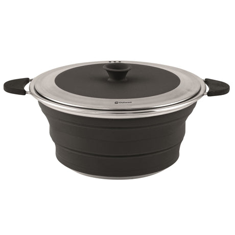 Outwell Collaps Pot with Lid Midnight Black / M-Midnight Black / L - 53 Degrees North 