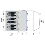 Outwell Parkdale 6 Person Air Tent Green / 6 Person - 53 Degrees North 