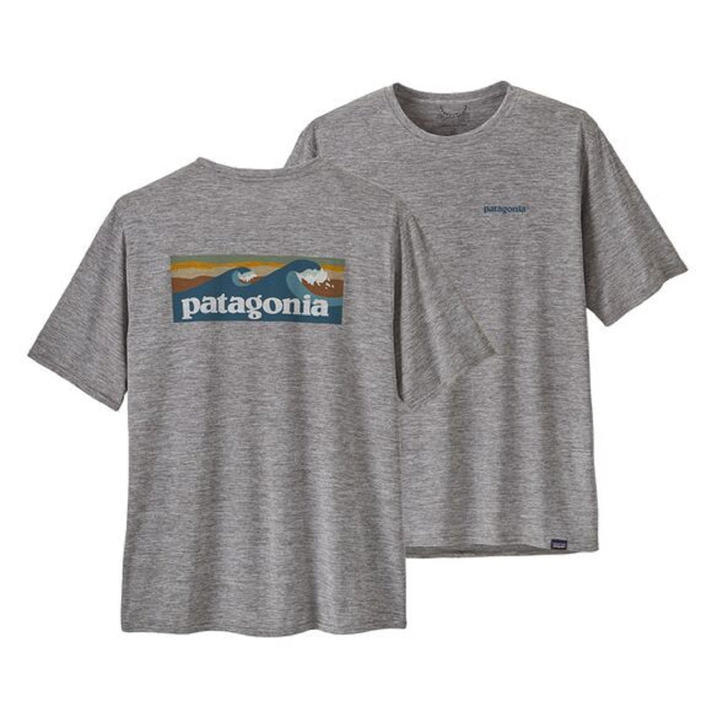 Patagonia Men's Cap Cool Daily Graphic Shirt - Waters #color_boardshort-logo-abalone-blue-feather-grey