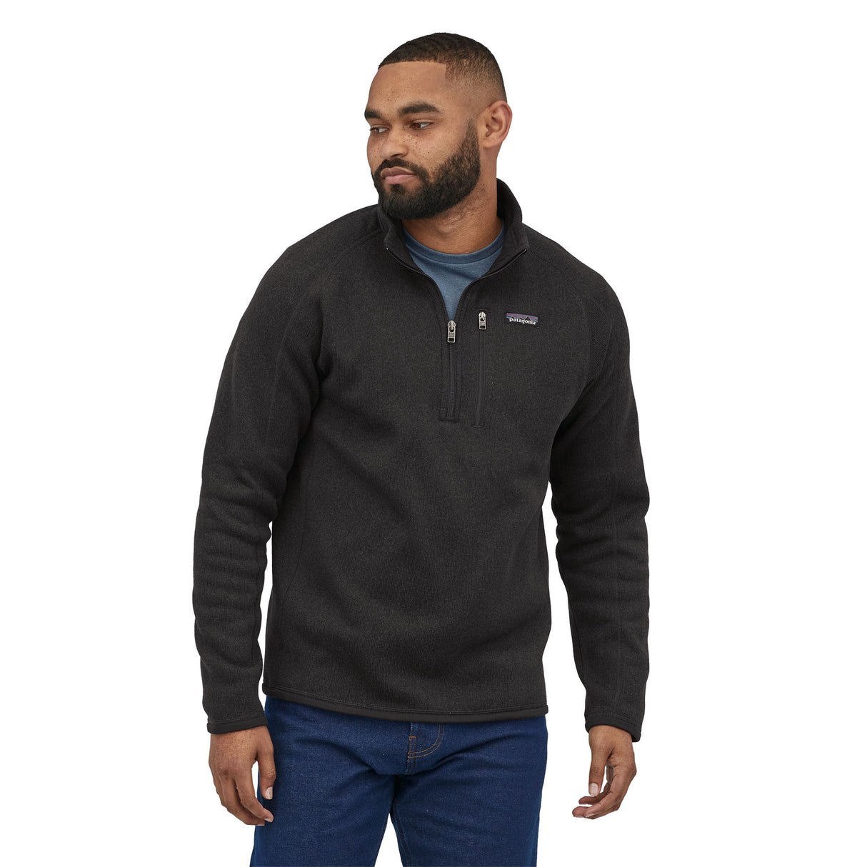 Patagonia Men's Better Sweater 1/4 Zip Black / X-Small-Black / Small-Black / Medium-Black / Large-Black / X-Large - 53 Degrees North 