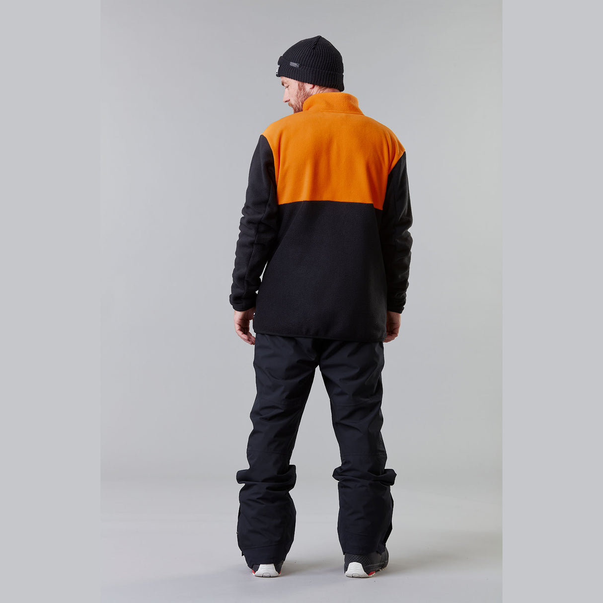 Picture Men's Mathew 1/4 Fleece Pullover Autumn Blaze/Latte / Small-Autumn Blaze/Latte / Medium-Autumn Blaze/Latte / Large-Autumn Blaze/Latte / X-Large - 53 Degrees North 