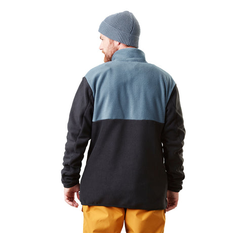 Picture Men's Mathew 1/4 Fleece Pullover Autumn Blaze/Latte / Small-Autumn Blaze/Latte / Medium-Autumn Blaze/Latte / Large-Autumn Blaze/Latte / X-Large - 53 Degrees North 