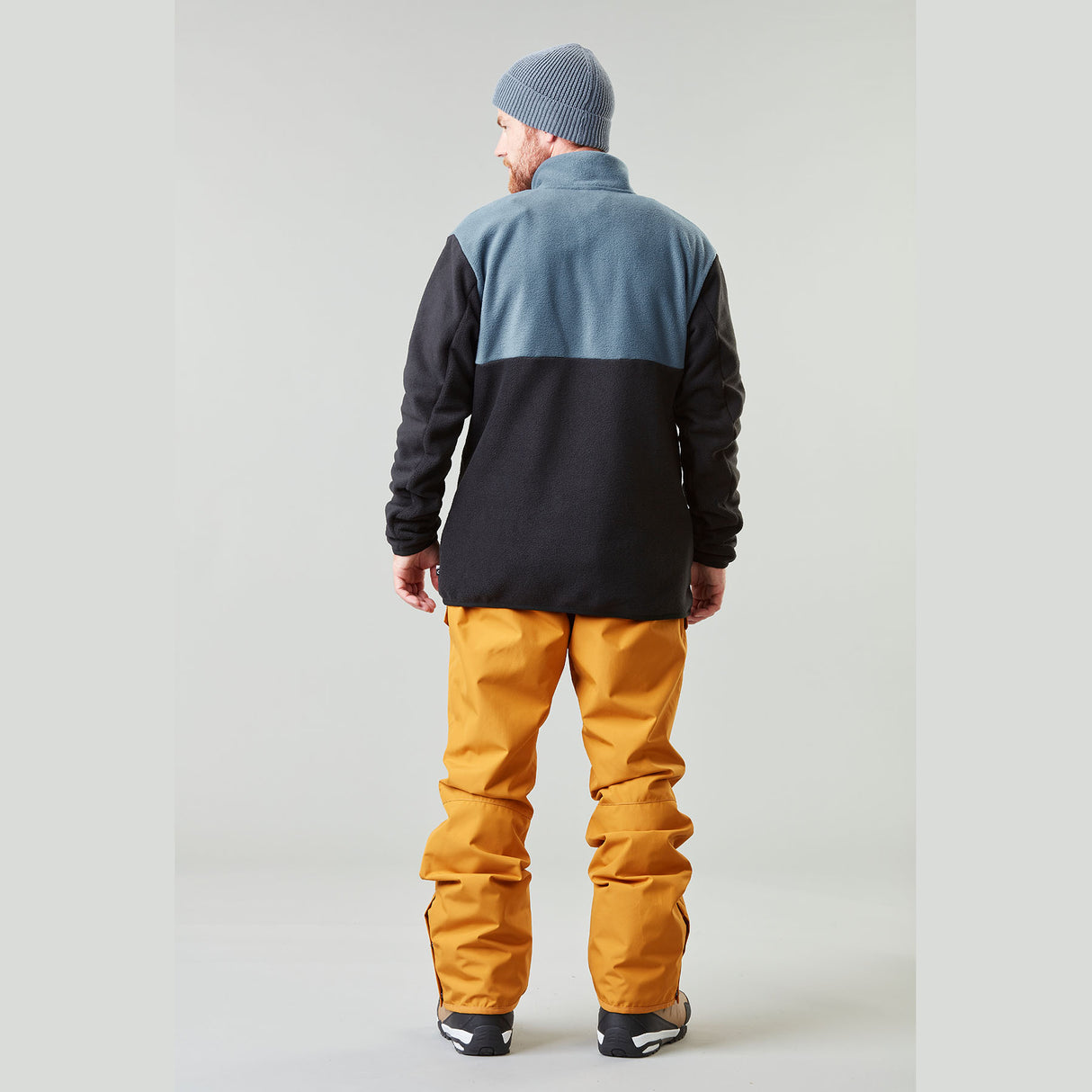 Picture Men's Mathew 1/4 Fleece Pullover Autumn Blaze/Latte / Small-Autumn Blaze/Latte / Medium-Autumn Blaze/Latte / Large-Autumn Blaze/Latte / X-Large - 53 Degrees North 