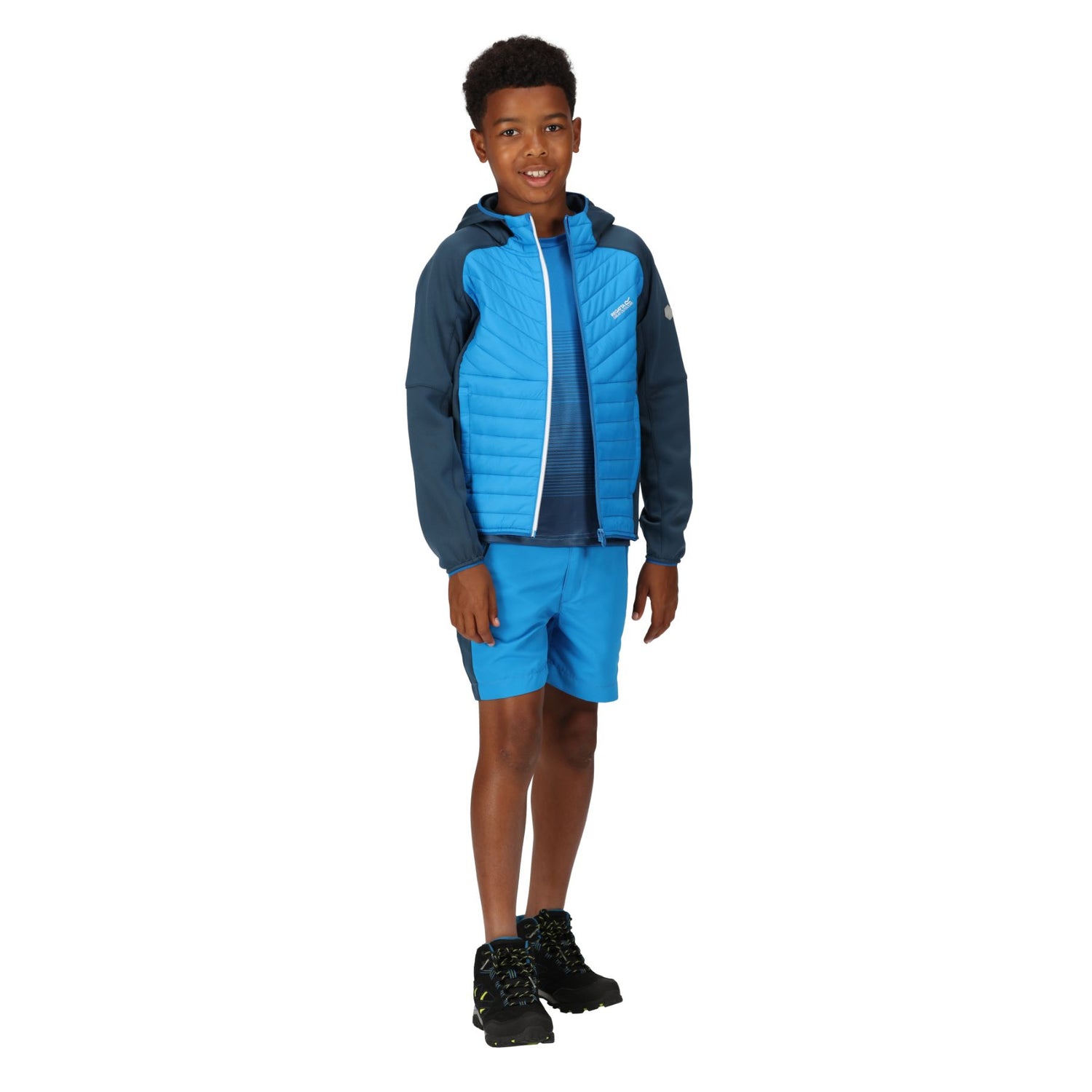 Regatta Kids Kids' Kielder Hybrid VI Jacket Seal Grey/Black / Age 3-4-Seal Grey/Black / Age 5-6-Seal Grey/Black / Age 7-8-Seal Grey/Black / Age 9-10-Seal Grey/Black / Age 11-12 #- 53 Degrees North 