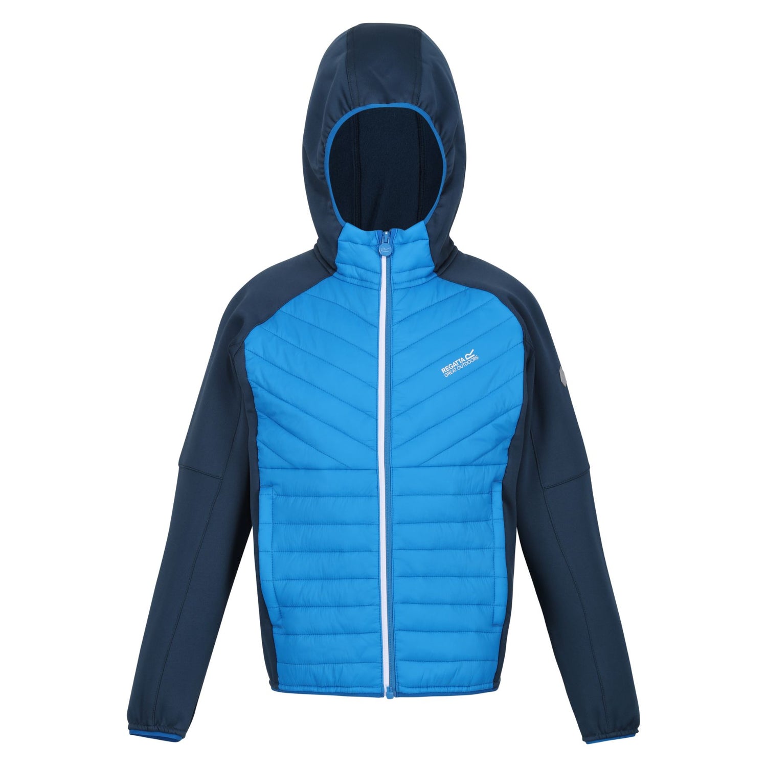 Regatta Kids Kids' Kielder Hybrid VI Jacket Seal Grey/Black / Age 3-4-Seal Grey/Black / Age 5-6-Seal Grey/Black / Age 7-8-Seal Grey/Black / Age 9-10-Seal Grey/Black / Age 11-12 #- 53 Degrees North 