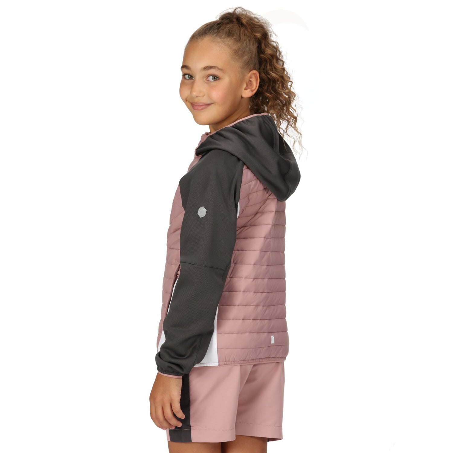 Regatta Kids Kids' Kielder Hybrid VI Jacket Seal Grey/Black / Age 3-4-Seal Grey/Black / Age 5-6-Seal Grey/Black / Age 7-8-Seal Grey/Black / Age 9-10-Seal Grey/Black / Age 11-12 #- 53 Degrees North 
