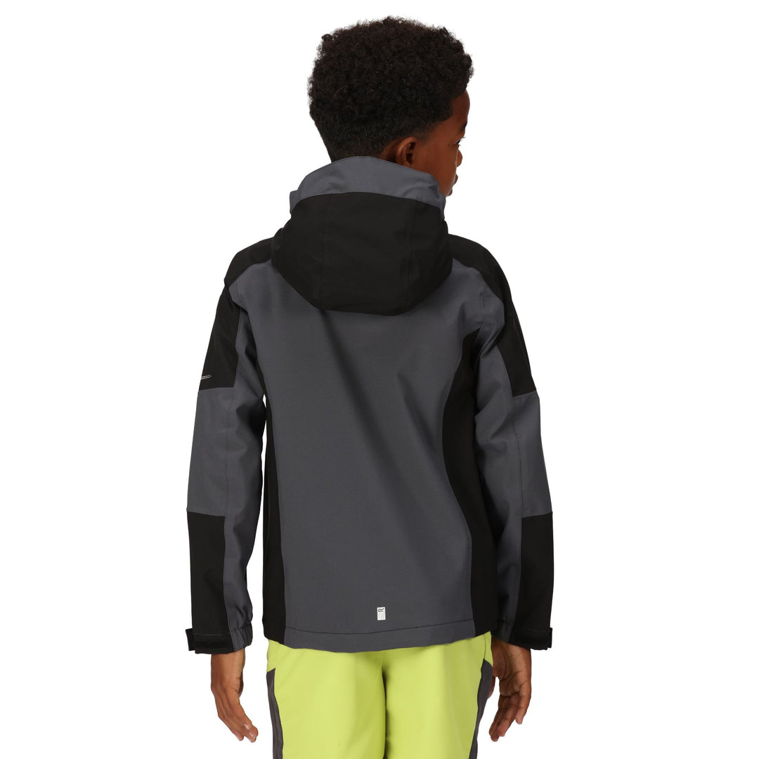 Regatta Kid's Junior Highton Jacket IV #color_seal-grey-black