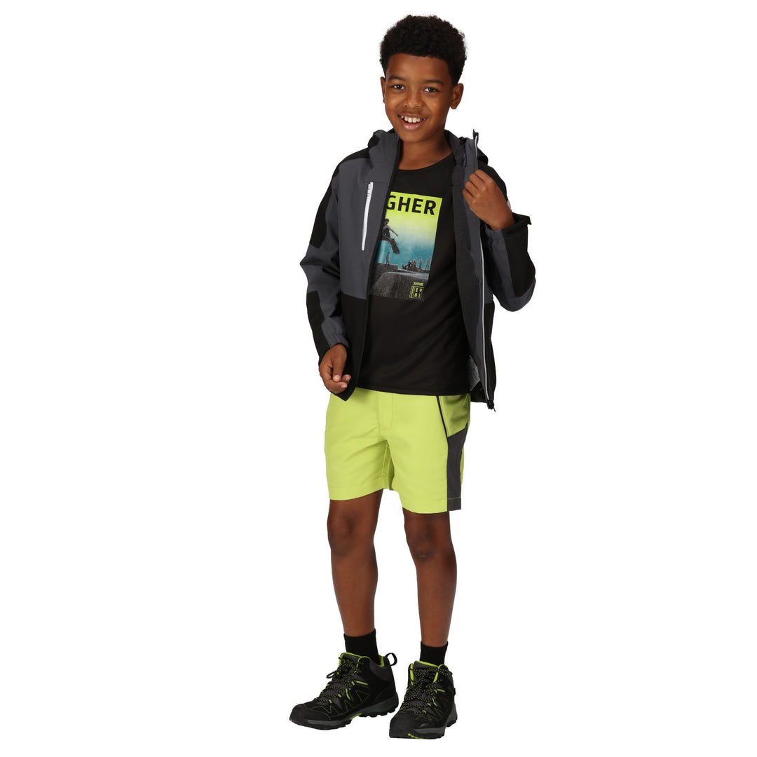 Regatta Kid's Junior Highton Jacket IV #color_seal-grey-black