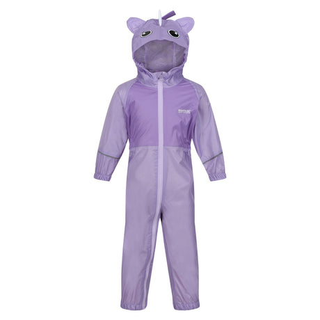 Regatta Kids Infants' Charco Breathable Waterproof Puddle Suit Pansy Unicorn / 6-12 Months-Pansy Unicorn / 12-18 Months-Pansy Unicorn / 18-24 Months-Pansy Unicorn / 24-36 Months-Pansy Unicorn / 36-48 Months - 53 Degrees North 