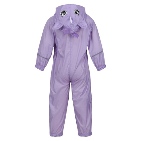 Regatta Kids Infants' Charco Breathable Waterproof Puddle Suit Pansy Unicorn / 6-12 Months-Pansy Unicorn / 12-18 Months-Pansy Unicorn / 18-24 Months-Pansy Unicorn / 24-36 Months-Pansy Unicorn / 36-48 Months - 53 Degrees North 