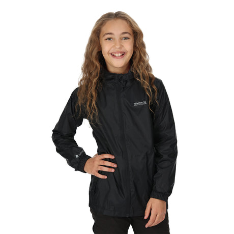 Regatta Kids' Pack-It III Waterproof Jacket Black / Age 3-4 - 53 Degrees North