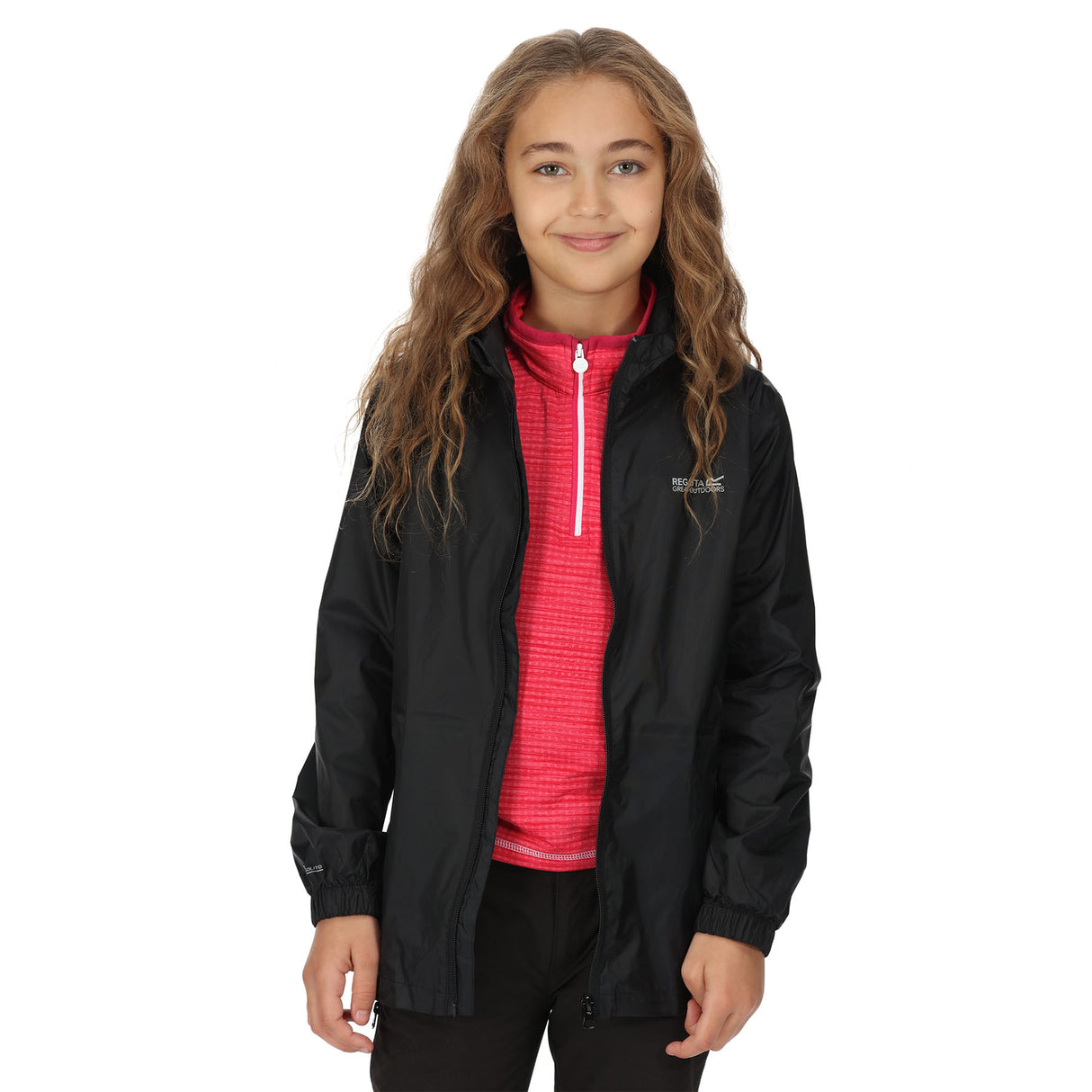 Regatta Kids' Pack-It III Waterproof Jacket Midnight / Age 3-4 - 53 Degrees North