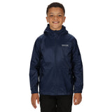 Regatta Kids' Pack-It Waterproof Packaway Jacket Midnight / Age 3-4-Midnight / Age 5-6-Midnight / Age 7-8-Midnight / Age 9-10-Midnight / Age 11-12 - 53 Degrees North 