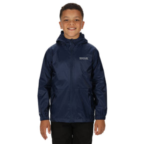 Regatta Kids' Pack-It Waterproof Packaway Jacket Midnight / Age 3-4-Midnight / Age 5-6-Midnight / Age 7-8-Midnight / Age 9-10-Midnight / Age 11-12 - 53 Degrees North 