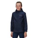 Regatta Kids' Pack-It Waterproof Packaway Jacket Midnight / Age 3-4-Midnight / Age 5-6-Midnight / Age 7-8-Midnight / Age 9-10-Midnight / Age 11-12 - 53 Degrees North 