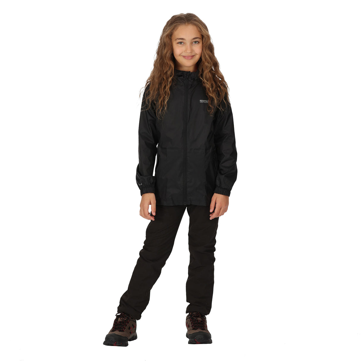 Regatta Kids' Pack-It Waterproof Packaway Jacket Midnight / Age 3-4-Midnight / Age 5-6-Midnight / Age 7-8-Midnight / Age 9-10-Midnight / Age 11-12 - 53 Degrees North 