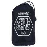 Regatta Men's Pack-It III Waterproof Jacket Navy / Small-Navy / Medium-Navy / Large-Navy / X-Large-Navy / XX-Large - 53 Degrees North 